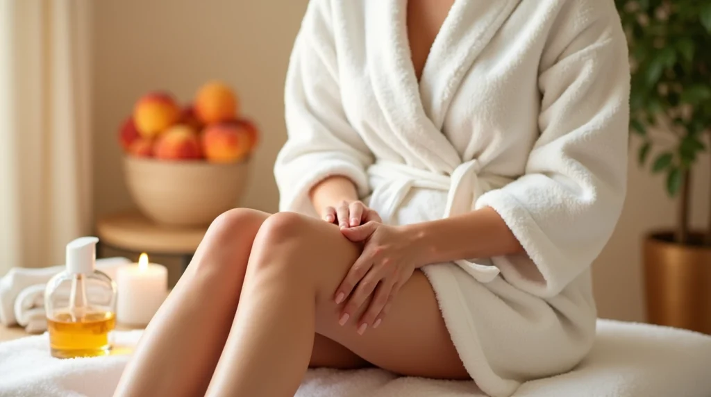 Luxurious Peach Body Oil for Soft, Glowing Skin