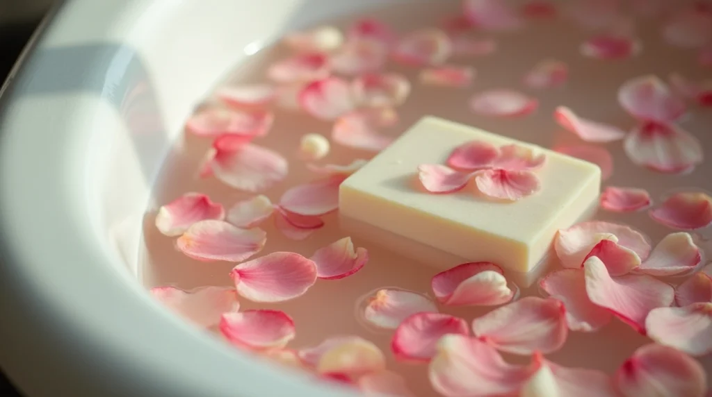 Experience the Fragrance of Rose Petal Soap for a Calming Cleanse